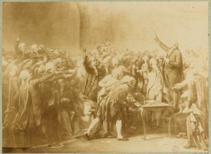 De Eed op de Kaatsbaan, 20 juni 1789 door Louis Charles Auguste (after) Couder