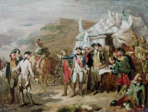 Schets voor de Slag bij Yorktown, 1 tot 17 oktober 1781, c.1836