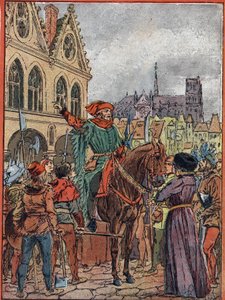 Etienne Marcel, provoost van de kooplieden (1315-1358) verwerft het Maison des Pillars op de Place de Greve in juli 1357