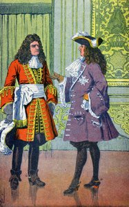 Lodewijk XIV en de Maarschalk de Villars door Louis Charles Bombled
