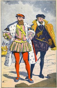 De hertog van Guise en de admiraal van Coligny door Louis Charles Bombled