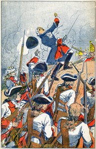 Het Franse leger tegenover de Russen bij het beleg van Gdansk door Louis Charles Bombled