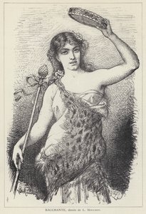 Bacchante door Louis Claude Mouchot