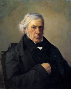 Portret van de filosoof Victor Cousin door Louis Claude Mouchot