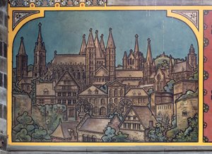Stationsgebouw (Sint-Pietersstation). Interieur. 1912. De inkomhal.