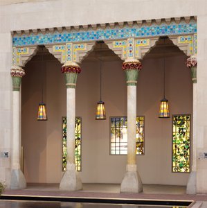 Architectonische elementen van Laurelton Hall, Oyster Bay, New York, ca. 1905 door Louis Comfort Tiffany