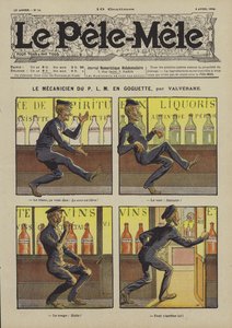 De machinist van de P.L.M. in de war. Illustratie voor Le Pele-Mele, 1906