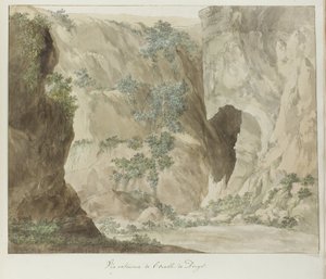 Buitenwand van de grot Oreille de Denys