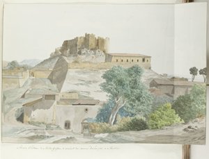 Oude kasteel van Mata en Grifone en het karmelieten klooster, grondvesten van Messina (Voyage en Italie, en Sicile et à Malte - 1778)