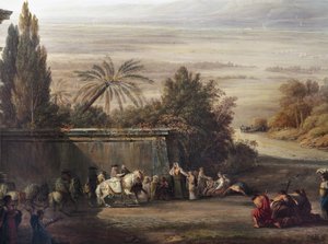 Pius VI bezoekt de Pontijnse Moerassen door Louis Ducros