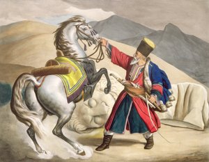 Een Tataar met zijn Paard, gegraveerd door de Thierry Broers, 1825