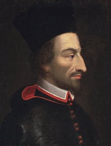 Portret van Cornelius Jansen, genaamd Jansenius, bisschop van Ieper (detail)