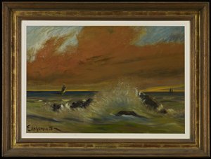 Zonsondergang door Louis Eilshemius