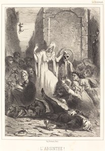 De Absint! door Louis Emile Benassit