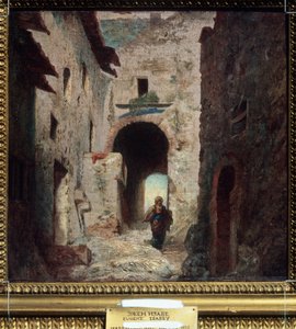 De Moorse poort door Louis Eugene Gabriel Isabey
