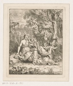 Vertumnus en Pomona door Louis Fabritius Dubourg