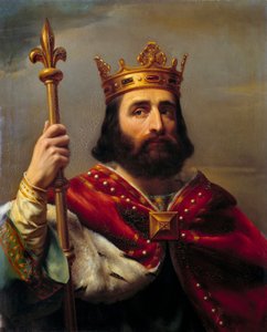Portret van Pepijn III, bekend als Pepijn de Korte
