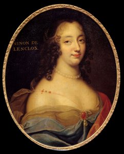 Portret van de Franse schrijfster Anne Ninon de l