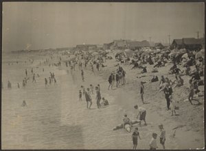 [Strandscène]. door Louis Fleckenstein