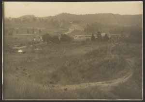 [Landschap van huizen op het platteland].