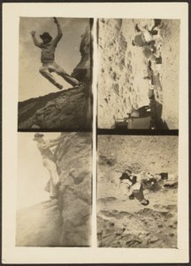 [Viervoudig frame - Scènes bergbeklimmen].