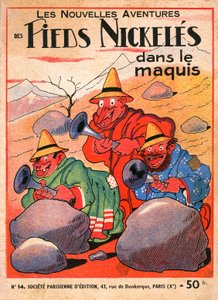 Omslag van een stripalbum van Louis Forton: Les Pieds Nickeles dans le maquis