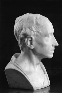 Buste van Alexander Pope door Louis Francois Roubillac