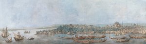 Panorama van Sarayburnu, Laat 18e eeuw door Louis Francois Cassas