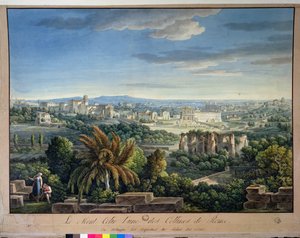 Uitzicht op de Celian Heuvel, Rome, ca. 1800