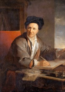 Portret van de auteur Bernard le Bovier de Fontenelle 1657-1757 door Louis Galloche
