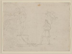Studie voor Pygmalion en Galatea door Louis Gauffier