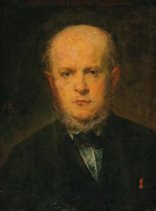 Portret van Adolph Menzel door Louis Gustave Ricard