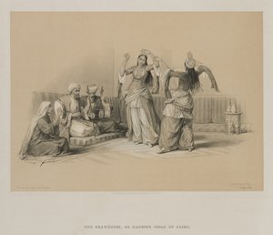 Egypte en Nubië, Deel III: Dansende Meisjes in Caïro, 1849 door Louis Haghe