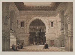 Egypte en Nubië, Deel III: Interieur van de Moskee van Sultan El Ghoree door Louis Haghe