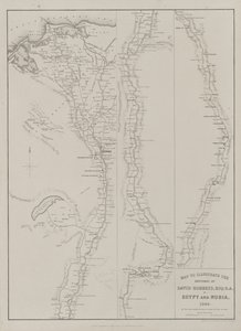 Egypte en Nubië, Deel III: Kaart ter illustratie van de schetsen van David Roberts, Esq...1849, 1849 door Louis Haghe