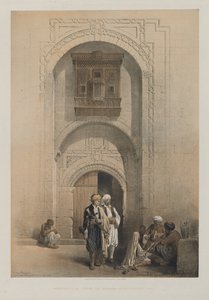 Egypte en Nubië, Deel III: Modern herenhuis, met de Arabeske architectuur van Caïro door Louis Haghe