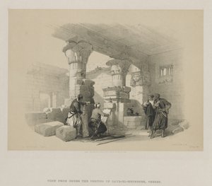 Egypte en Nubië, Deel II: Dayr-El-Medeeneh, Thebe, 1848 door Louis Haghe