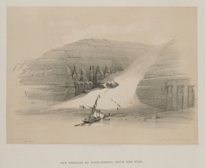 Egypte en Nubië, Deel II: Opgegraven Tempels van Abo Simbel, Nubië, 1848 door Louis Haghe