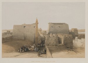 Egypte en Nubië, Deel II: Grote ingang van de Tempel van Luxor, 1848