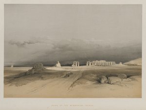 Egypte en Nubië, Deel II: Ruïnes van Memnonium, Thebe door Louis Haghe