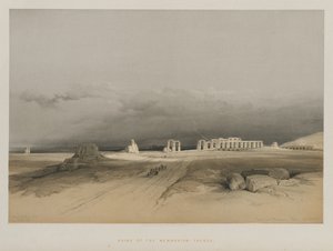 Egypte en Nubië, Deel II: Ruïnes van Memnonium, Thebe, 1847 door Louis Haghe