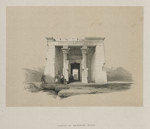 Egypte en Nubië, Deel II: Tempel van Dandour, Nubië door Louis Haghe