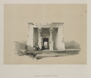 Egypte en Nubië, Deel II: Tempel van Dandour, Nubië, 1848 door Louis Haghe