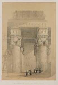 Egypte en Nubië, Deel II: Uitzicht vanuit de Portiek van de Tempel van Dendera