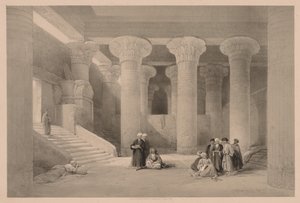 Egypte en Nubië: Deel I - Nr. 24, Tempel bij Esneh door Louis Haghe