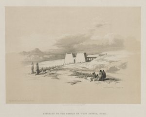 Egypte en Nubië, Deel I: Toegang tot de Tempel van Wady Saboua, Nubië, 1847