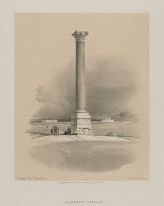 Egypte en Nubië, Deel I: Pompeiuszuil, Alexandrië door Louis Haghe