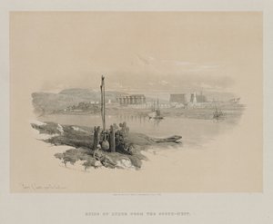 Egypte en Nubië, Deel I: Ruïnes van Luxor vanuit het Zuidwesten