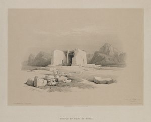 Egypte en Nubië, Deel I: Tempel bij Tafa in Nubië door Louis Haghe