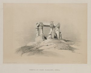 Egypte en Nubië, Deel I: Tempel van Wady Kardassy in Nubië door Louis Haghe